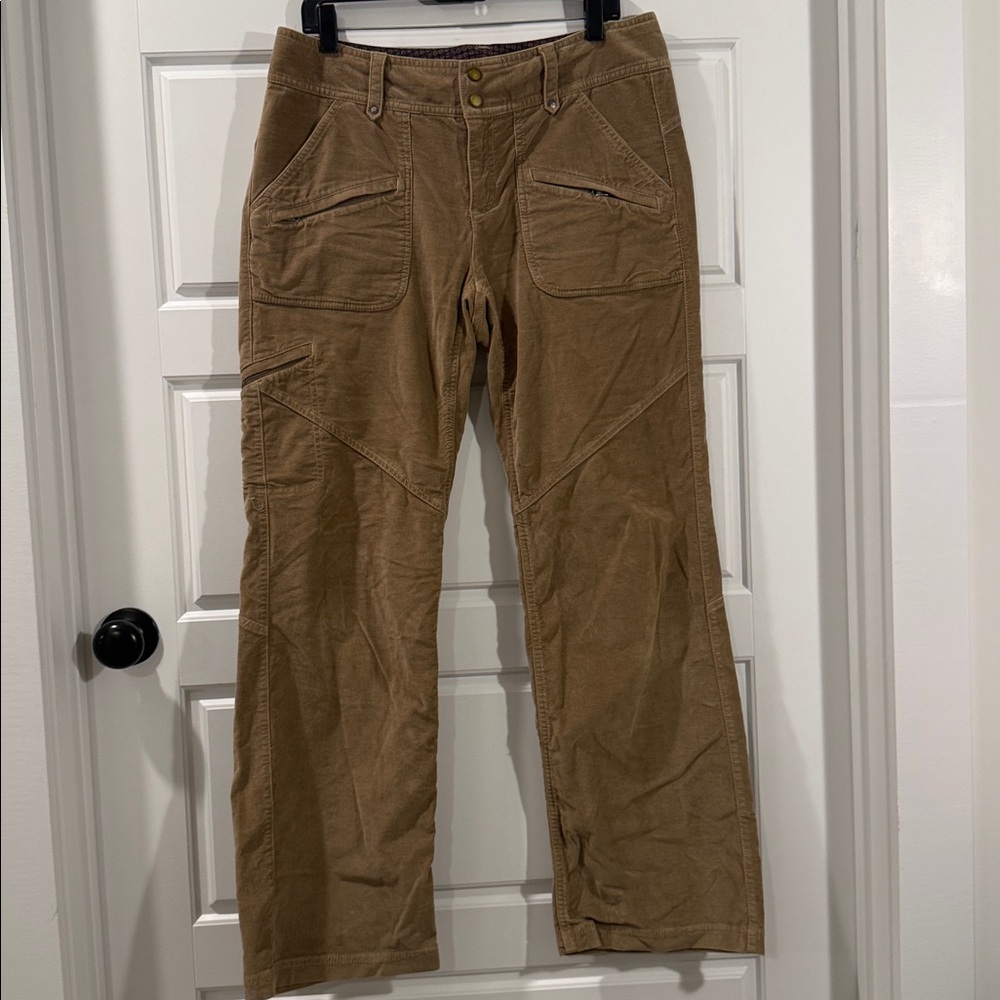 Athleta Women's Wool Duster Pants Olive Washable Wool Blend Mid Rise 12
